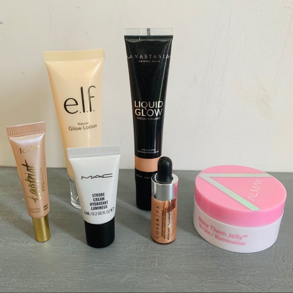 makeup glow highlight bundle! tarte, coverfx, mac